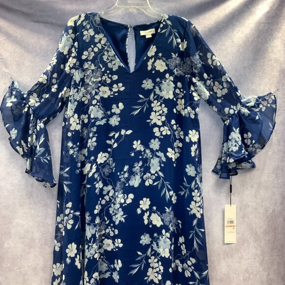 Calvin Klein Bell Sleeve A-line dress - Picture 2 of 11